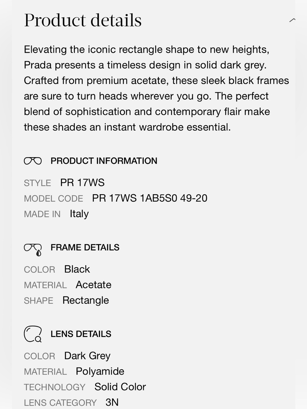Prada Black Geometric Sunglasses - Picture 2 of 11